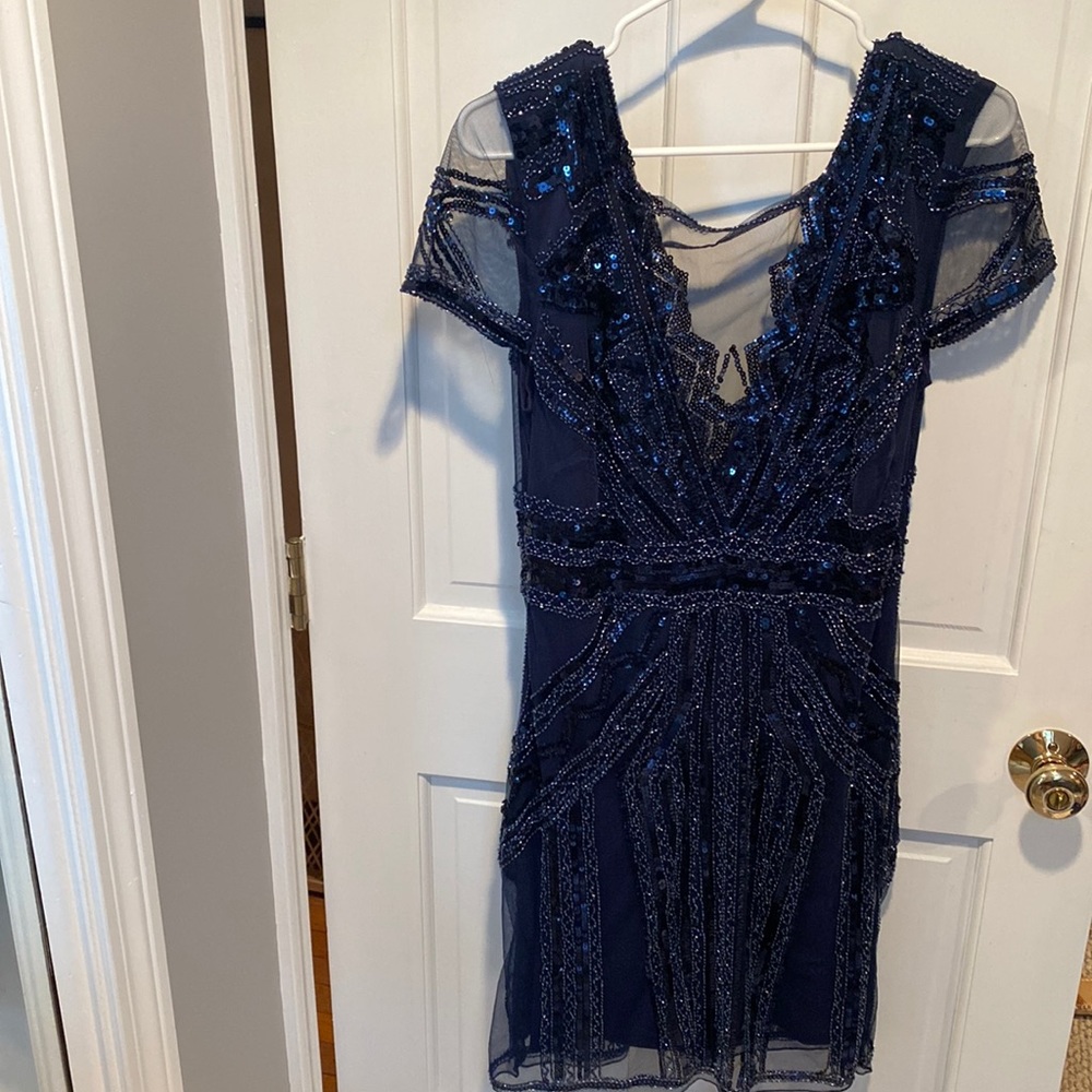Bedazzled blue dress